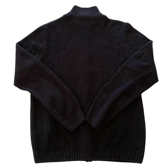 OVS Full Zip Ribbed Cardigan Granite Gray Size Large - Picture 2 of 7